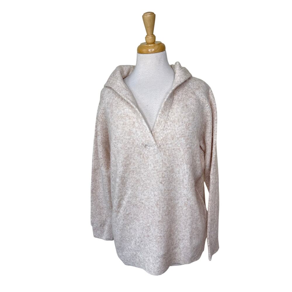 HATCH The Cozy Waffle Visitor Hoodie (M) + Maternity Jogger (S) Oatmeal Mélange - Picture 4 of 13